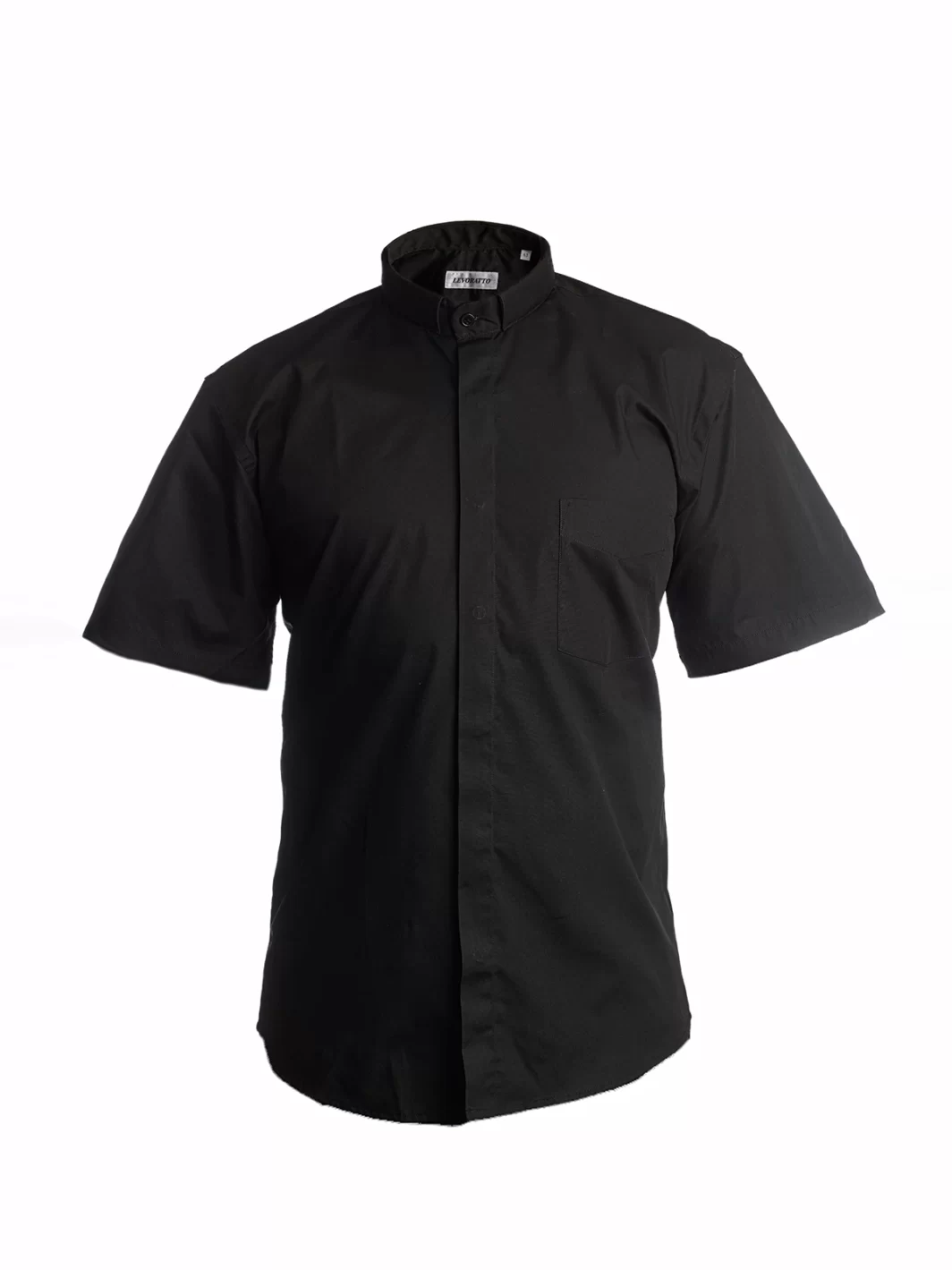 CAMISA CLERIMAN POPELIN Serie 25O MC Negro